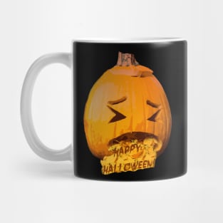 Puking Pumpkin Happy Halloween! Mug